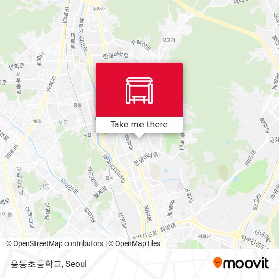 용동초등학교 map