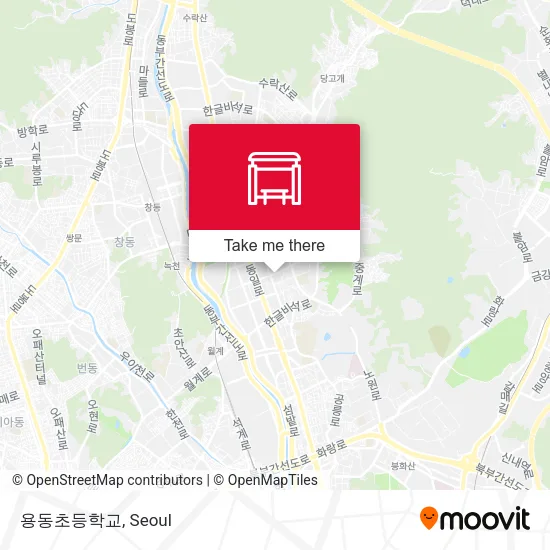 용동초등학교 map