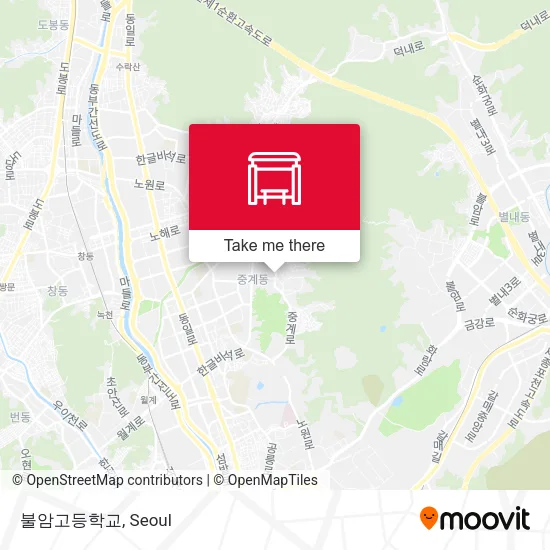 불암고등학교 map