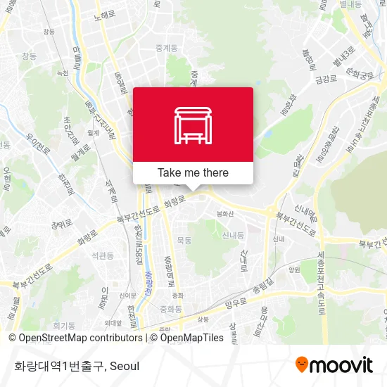 화랑대역1번출구 map