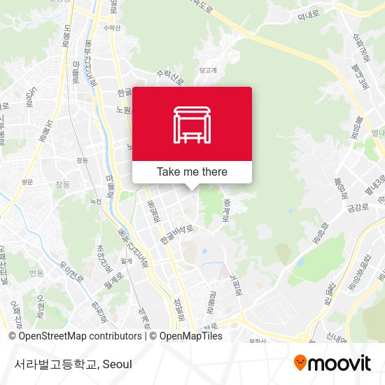 서라벌고등학교 map