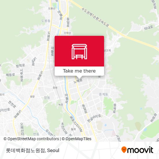 롯데백화점노원점 map