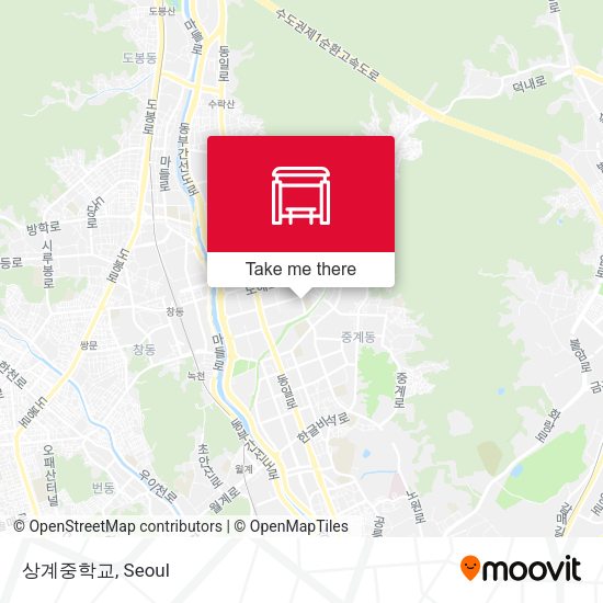 상계중학교 map