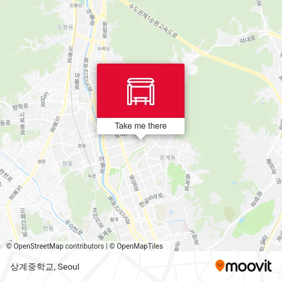 상계중학교 map