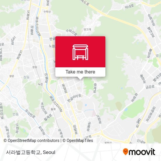 서라벌고등학교 map