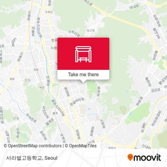 서라벌고등학교 map