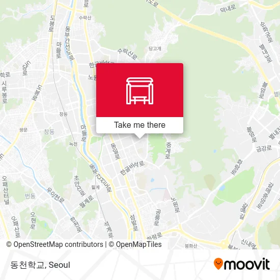 동천학교 map