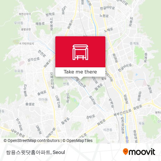 쌍용스윗닷홈아파트 map