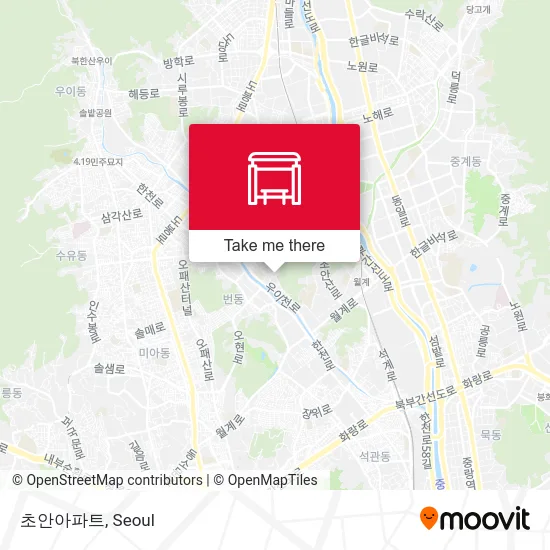 초안아파트 map