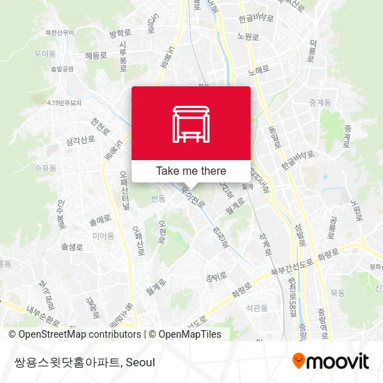쌍용스윗닷홈아파트 map