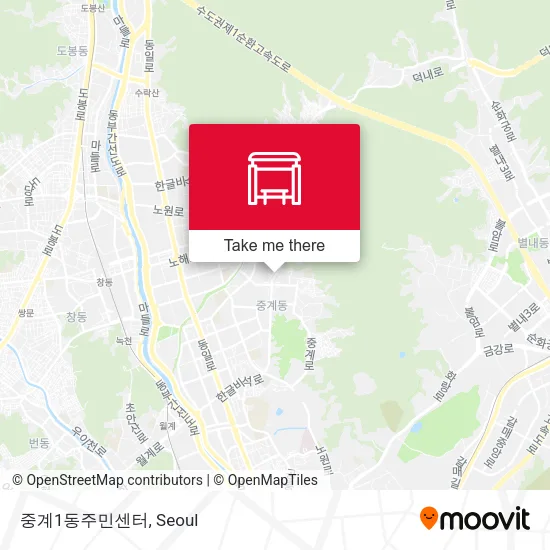 중계1동주민센터 map