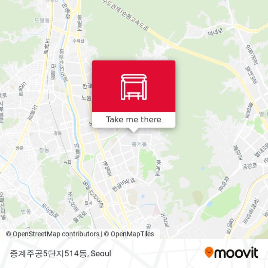 중계주공5단지514동 map