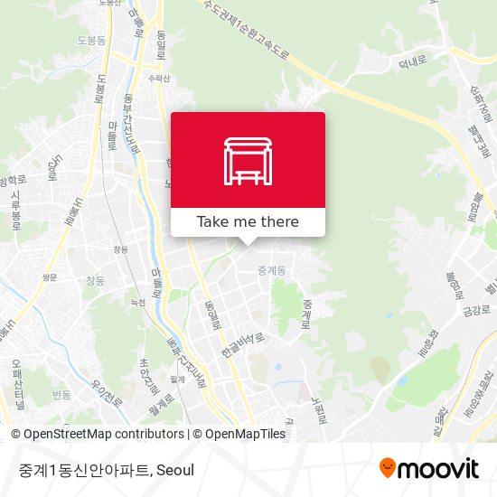 중계1동신안아파트 map