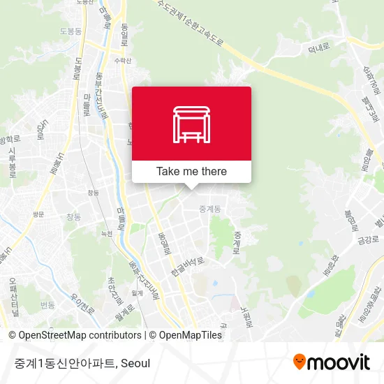 중계1동신안아파트 map