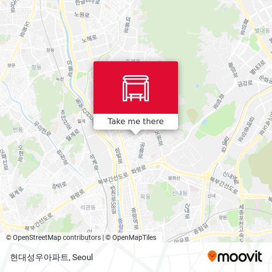 현대성우아파트 map