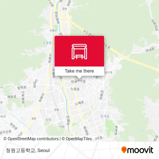 청원고등학교 map