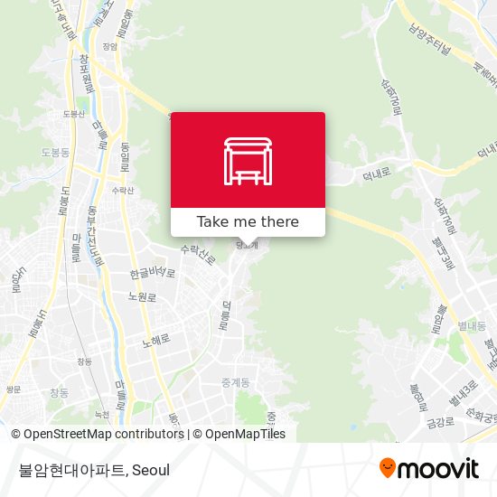 불암현대아파트 map