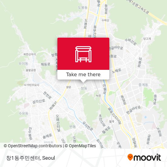 창1동주민센터 map