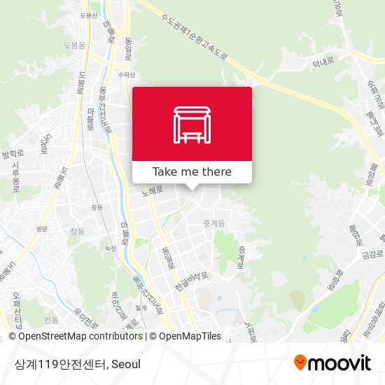상계119안전센터 map
