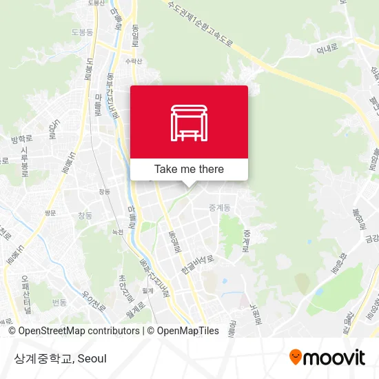 상계중학교 map
