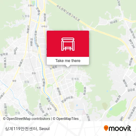 상계119안전센터 map