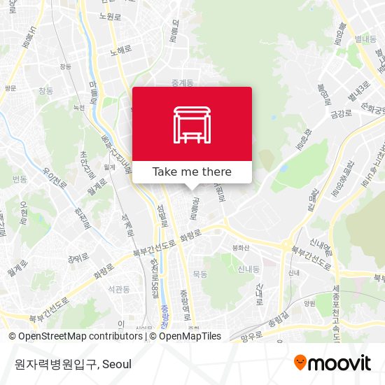 원자력병원입구 map