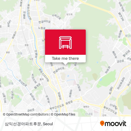 삼익선경아파트후문 map