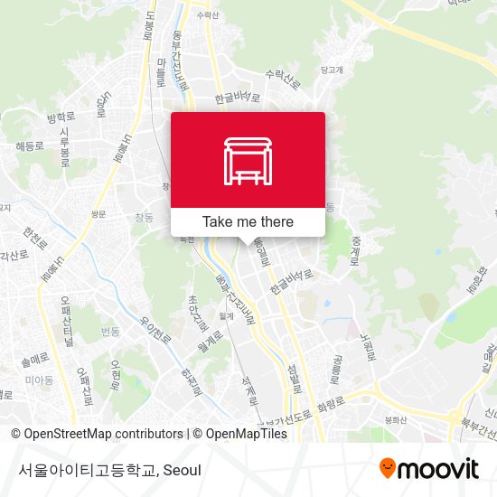 서울아이티고등학교 map
