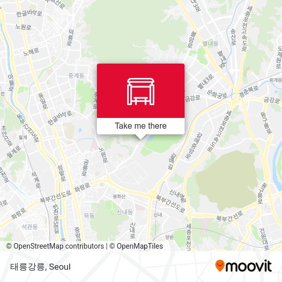태릉강릉 map