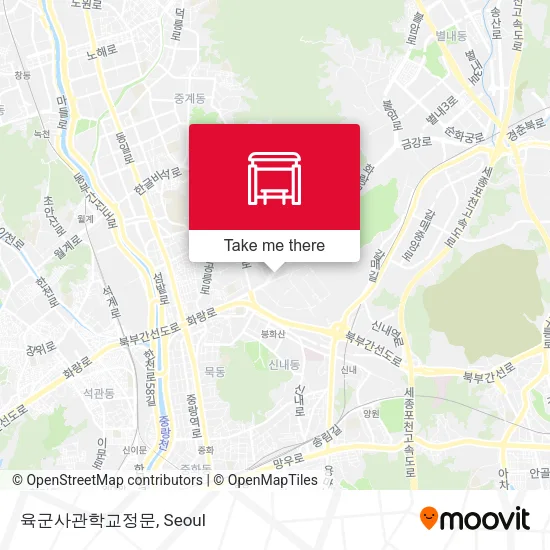 육군사관학교정문 map