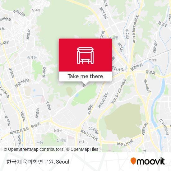한국체육과학연구원 map