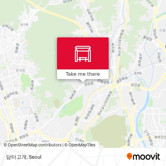 담터고개 map