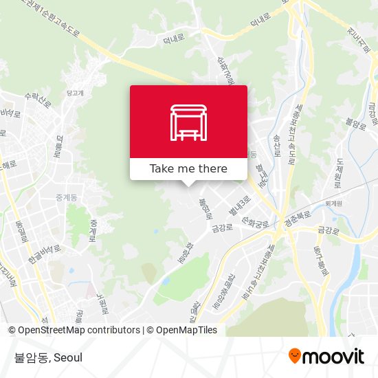 불암동 map