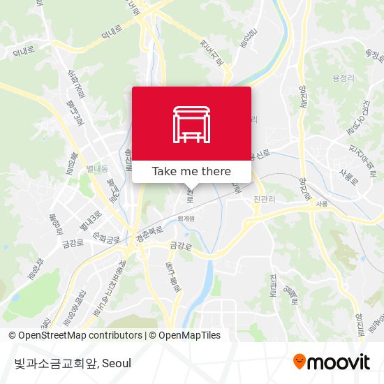 빛과소금교회앞 map