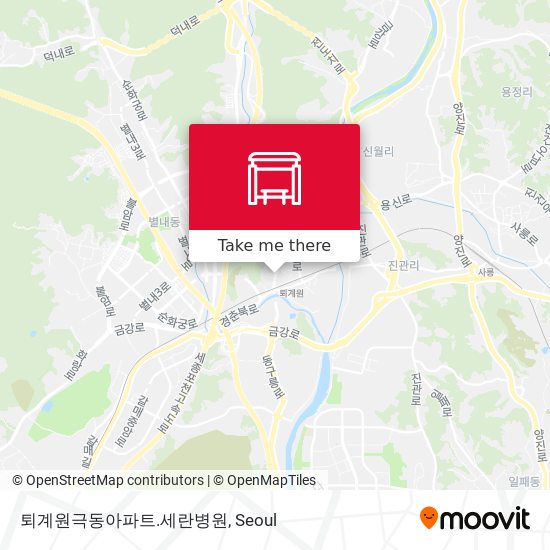 퇴계원극동아파트.세란병원 map