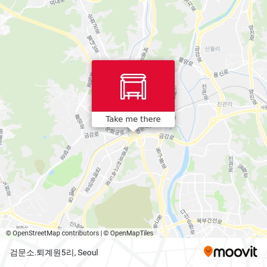 검문소.퇴계원5리 map