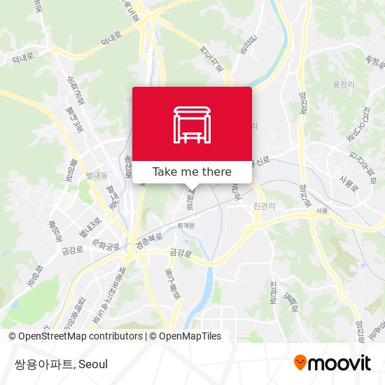 쌍용아파트 map
