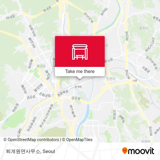 퇴계원면사무소 map