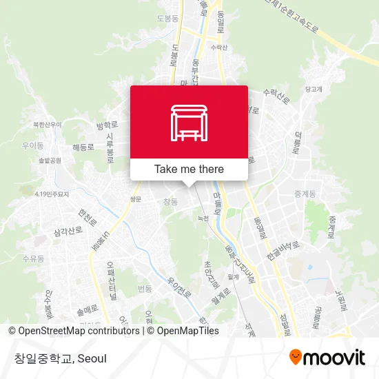창일중학교 map