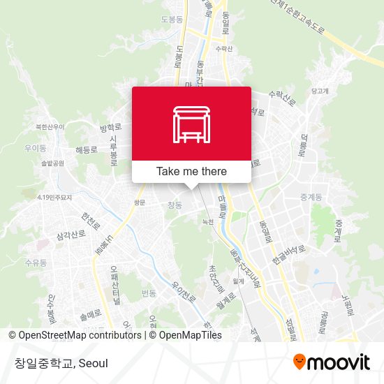 창일중학교 map