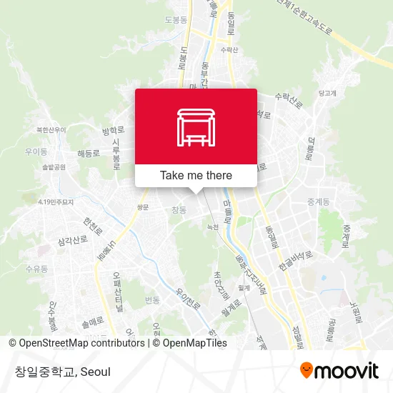 창일중학교 map