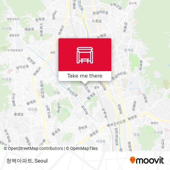 청백아파트 map