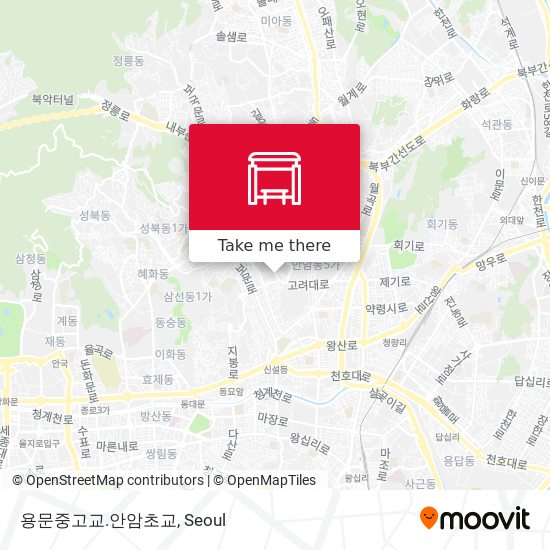 용문중고교.안암초교 map