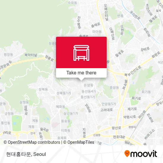 현대홈타운 map