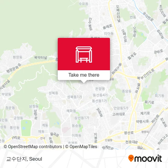 교수단지 map