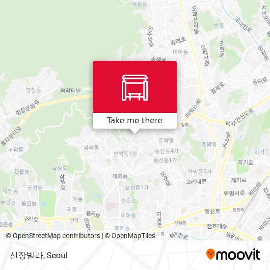 산장빌라 map
