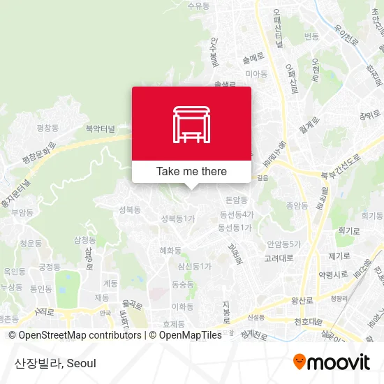 산장빌라 map