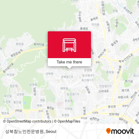 성북참노인전문병원 map