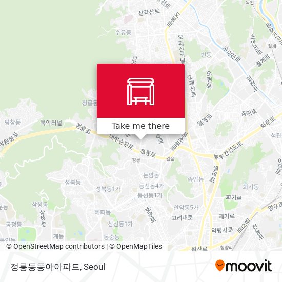 정릉동동아아파트 map