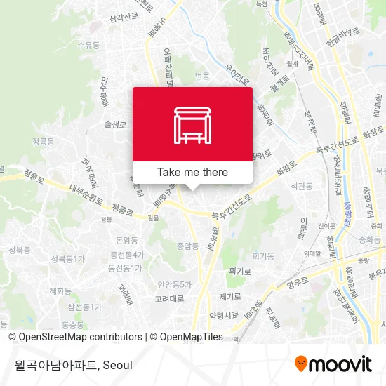 월곡아남아파트 map